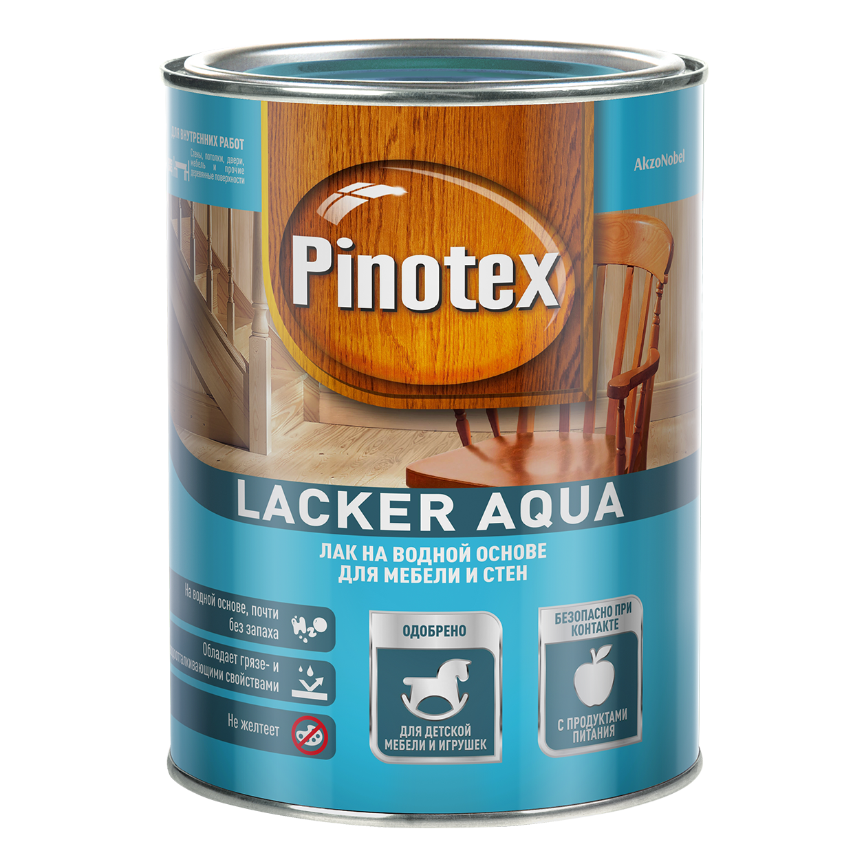 Колеруемый лак Pinotex Lacker Aqua 70 (2,7л) глянц.