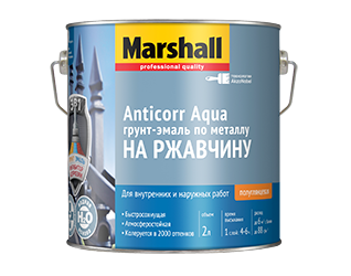 Грунт-эмаль Marshall Anticorr Aqua 3в1 (0.5л) База BC (прозр)