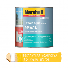 Водная эмаль Marshall Export Aqua Enamel (0,5л) глянц. белая 