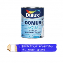 Краска для деревянных фасадная Dulux Domus Aqua (0,9л) BC (прозрачная) 