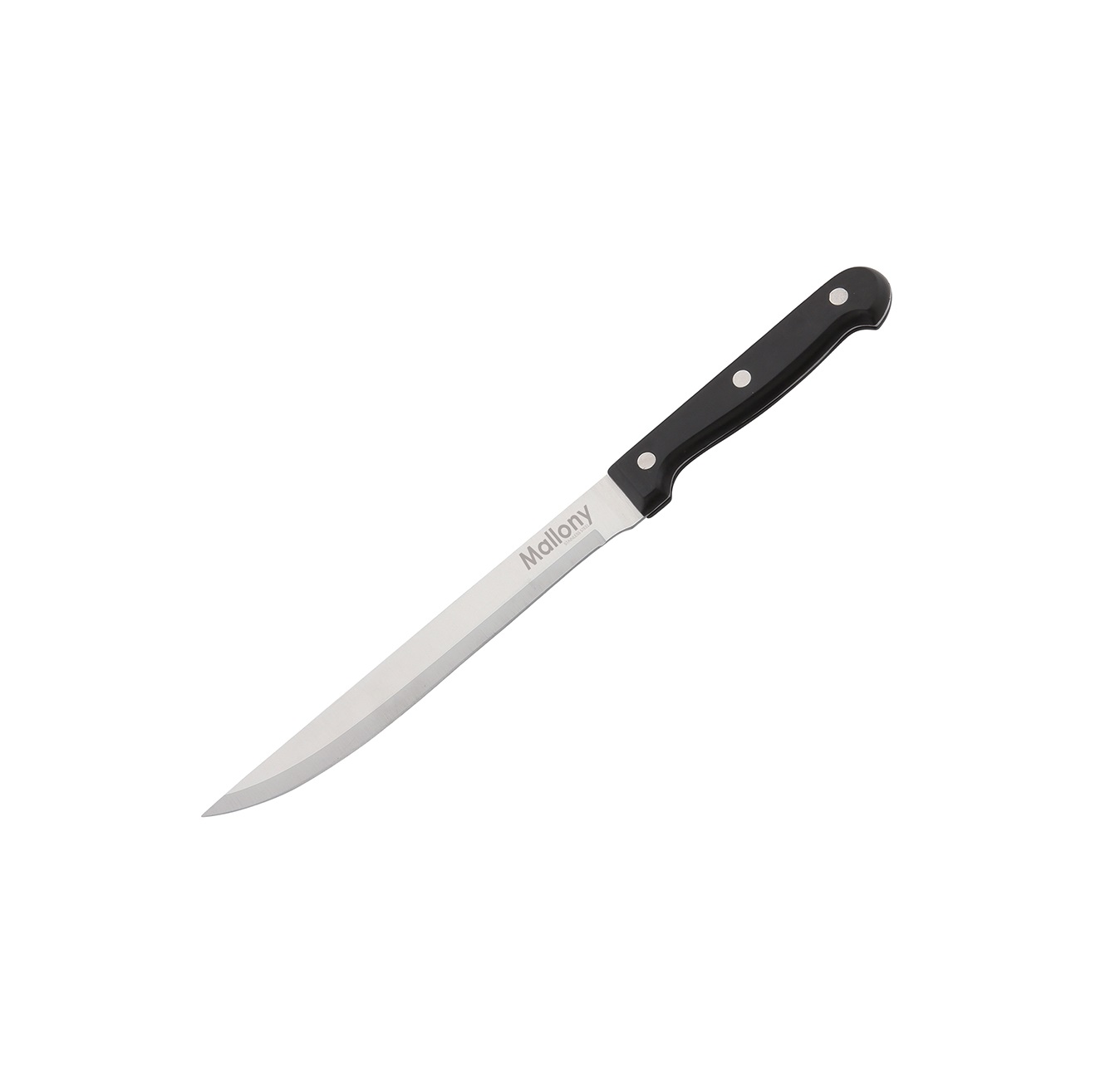 Нож нерж. филейный 12 см., ручка бакелит. Mallony Mal-04B