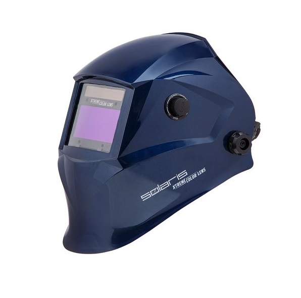 Щиток сварщика с самозатемняющимся светофильтром Solaris ASF650Х (синий металлик)