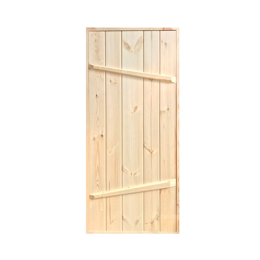 Банная дверь 1800*770мм (массив сосны, петли, антисептик)