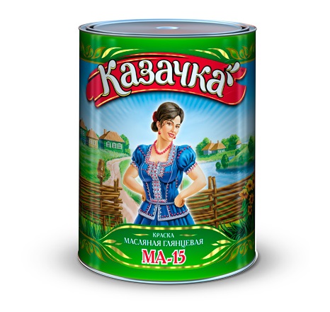 Краска МА-15 синяя 1,9кг Казачка