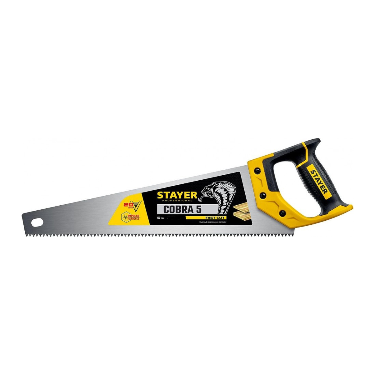 Ножовка по дереву Cobra 5, 500мм, STAYER Professional (1506-50)