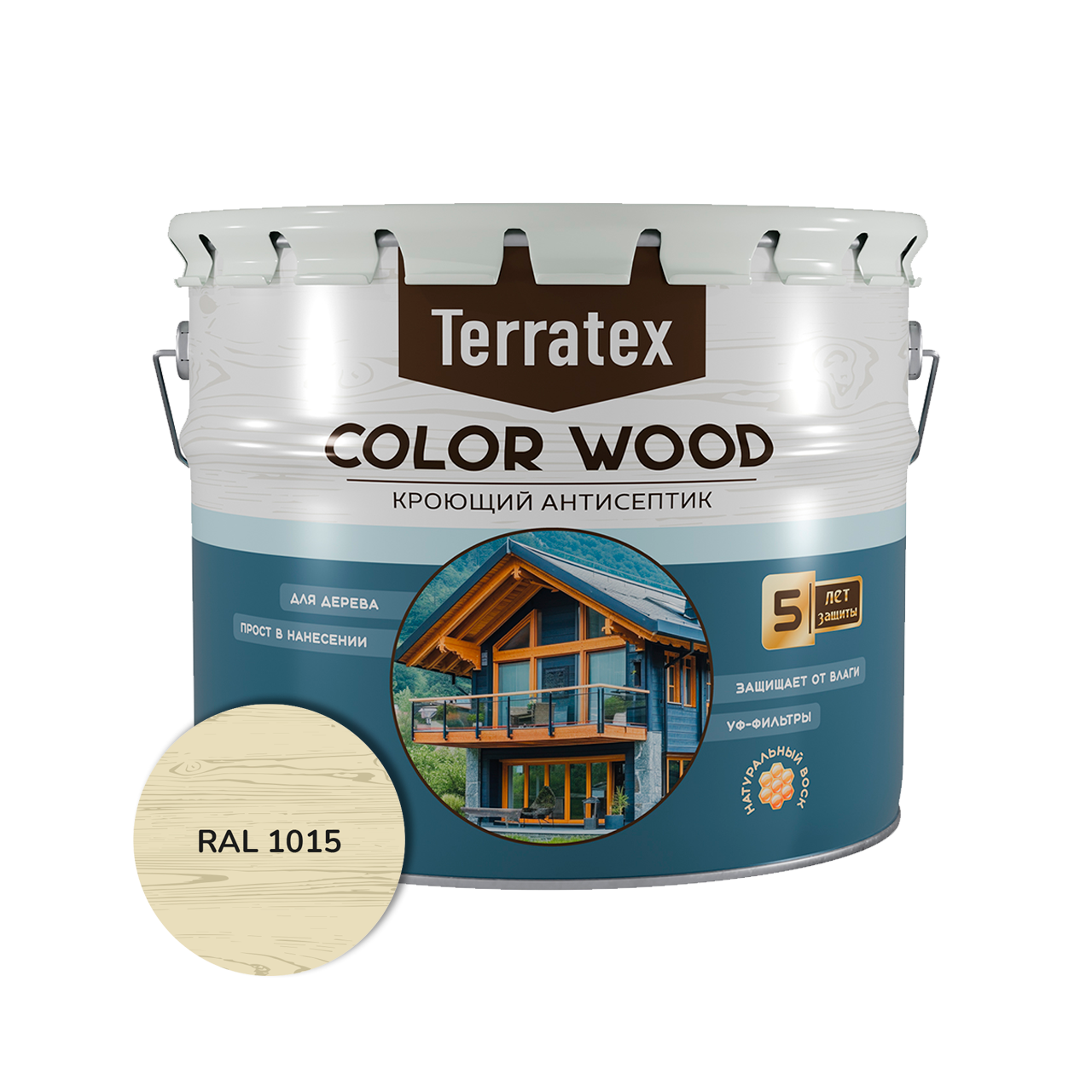 Антисептик кроющий Terratex, RAL 1015, 10кг