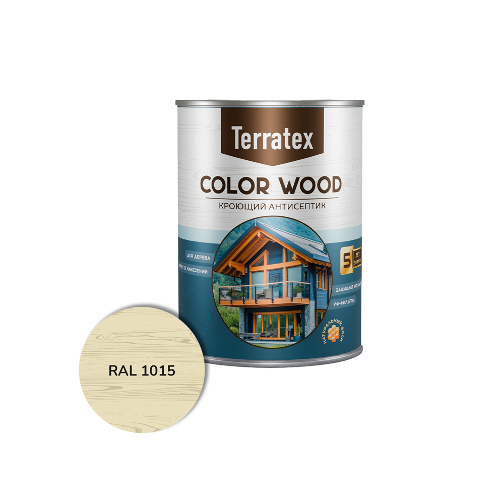 Антисептик кроющий Terratex, RAL 1015, 0.9кг