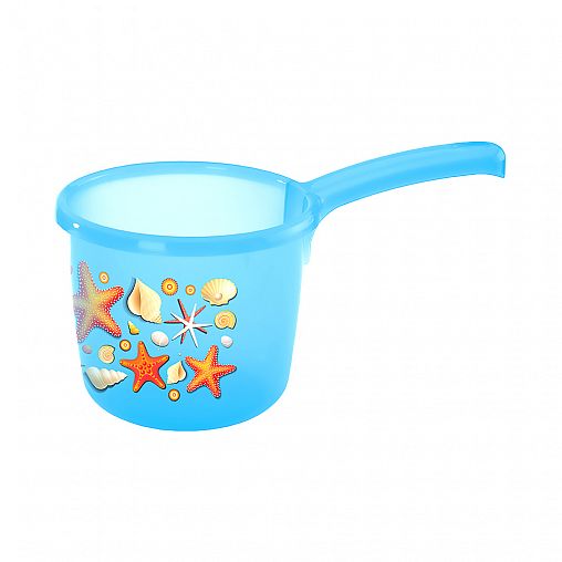 Ковш, 1,3 л., с декором "Бытпласт"