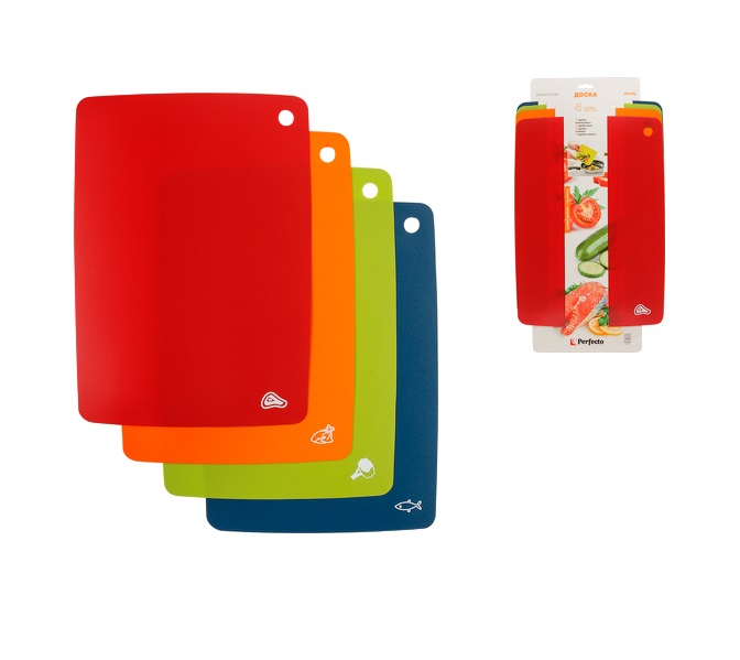 Доска разделочная (набор из 4-х шт.) 33.5х19см, Handy, PERFECTO LINEA